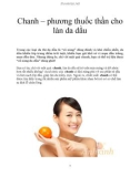 Chanh – phương thuốc thần cho làn da dầu