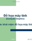 Bài giảng Đồ họa máy tính: Các khái niệm đồ họa máy tính - Ma Thị Châu (2017)