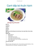 Canh bắp bò thuôn hành