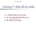 Bài giảng Đồ họa máy tính: Chương 5 - ThS. Trần Thị Minh Hoàn