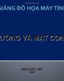 Bài giảng Đồ họa máy tính: Đường và mặt cong - Ngô Quốc Việt