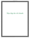 Mẹo đẹp da với chanh