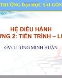 Bài giảng Hệ điều hành - Chương 2: Tiến trình - Luồng (Lương Minh Huấn)