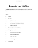 Các Tranh dân gian Việt Nam