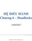 Bài giảng Hệ điều hành: Chương 6.1 - ThS. Phan Đình Duy