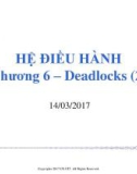 Bài giảng Hệ điều hành: Chương 6.2 - ThS. Phan Đình Duy