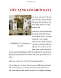 VIẾT TẶNG LIM KHIM KATY