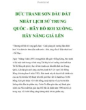 BỨC TRANH SƠN DẦU ĐẮT NHẤT LỊCH SỬ TRUNG QUỐC - HÃY BỎ ROI XUỐNG, HÃY NÂNG GIÁ LÊN