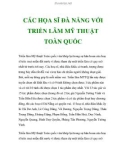 CÁC HỌA SĨ ĐÀ NẴNG VỚI TRIỂN LÃM MỸ THUẬT TOÀN QUỐC