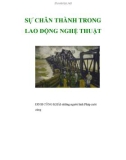 SỰ CHÂN THÀNH TRONG LAO ĐỘNG NGHỆ THUẬT