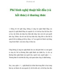 Phê bình nghệ thuật bắt đầu (và kết thúc) ở thưởng thức