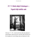 17. 7: Sinh nhật Feininger – Người đội nhiều mũ