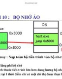 Bài giảng Hệ điều hành nâng cao: Bài 10 - Trần Hạnh Nhi