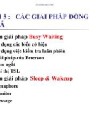 Bài giảng Hệ điều hành nâng cao: Bài 5 - Trần Hạnh Nhi