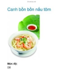 Canh bồn bồn nấu tôm