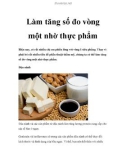 Làm tăng số đo vòng một nhờ thực phẩm