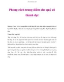 Phong cách trang điểm cho quý cô thành đạt