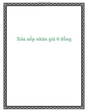 Xóa nếp nhăn giá 0 đồng