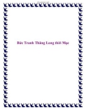 Bức Tranh Thăng Long thời Mạc