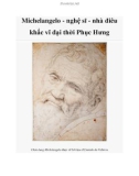 Michelangelo - nghệ sĩ - nhà điêu khắc vĩ đại thời Phục Hưng