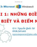 Bài giảng Hệ điều hành windows: Chương 3 (Bài 1) - NguyễnQuốcSử