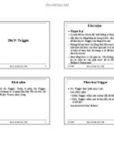 Bài giảng Hệ quản trị cơ sở dữ liệu (Database Management Systems) - Bài 9: Trigger