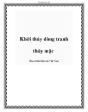 Khởi thủy dòng tranh thủy mặc