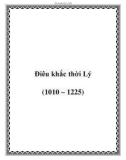 Điêu khắc thời Lý (1010 – 1225)