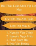 Thảo luận: Vật liệu may