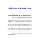 Khắc phục nhiễu hậu cảnh