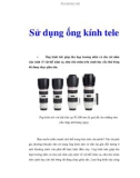 Sử dụng ống kính tele