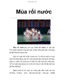 Múa rối nước