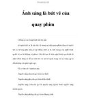 Ánh sáng là bút vẽ của quay phim