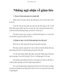 Những ngộ nhận về giảm béo