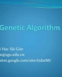 Bài giảng Khai phá dữ liệu (Data mining): Genetic algorithm - Trịnh Tấn Đạt