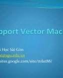 Bài giảng Khai phá dữ liệu (Data mining): Support vector machine - Trịnh Tấn Đạt