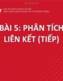 Bài giảng Khai phá web - Bài 5: Phân tích liên kết (Phần 2)