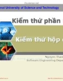 Bài giảng Kiểm thử phần mềm: Chương 2 - TS. Nguyễn Thanh Hùng