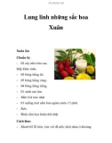 Lung linh những sắc hoa Xuân