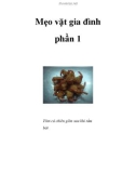 Mẹo vặt gia đình phần 1