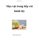 Mẹo vặt trong bếp với hành tây