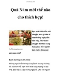 Quà Năm mới thế nào cho thích hợp!