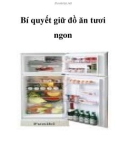 Bí quyết giữ đồ ăn tươi ngon