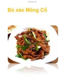 Bò xào Mông Cổ