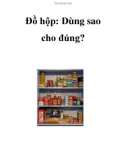 Đồ hộp: Dùng sao cho đúng?