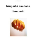 Giúp nhà cửa luôn thơm mát