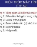 Bài giảng Kiến trúc máy tính: Chương 1 - Phạm Hoàng Sơn