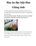 Bàn ăn đặc biệt đêm Giáng sinh