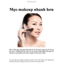 Mẹo makeup nhanh hơn