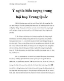 Thư pháp và hội họa Trung Quốc - Ý nghĩa biểu tượng trong hội hoạ Trung Quốc